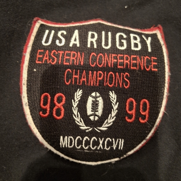 VTG U.S.A. Rugby Men's Long Sleeve Shaw Collar Stadium Button Down Jacket 3X - Picture 8 of 15